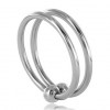 Metal Hard Double Glans Ring 28 mm