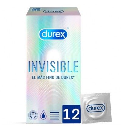 Durex Invisible Extra Finos Preservativos 12 Unidades