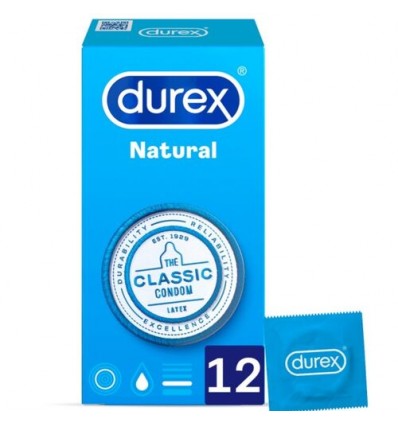 Preservativos Durex Natural Plus 12uds.