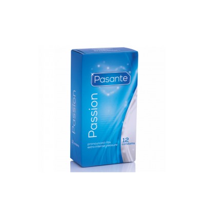 Preservativos Estrías Passion 12 Unidades Pasante